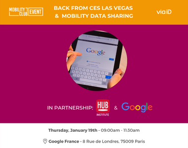 BACK FROM CES LAS VEGAS & Mobility Data Sharing