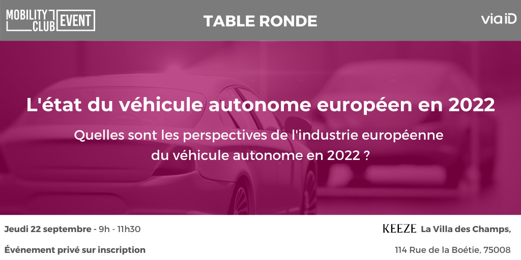 L'état du véhicule autonome européen en 2022